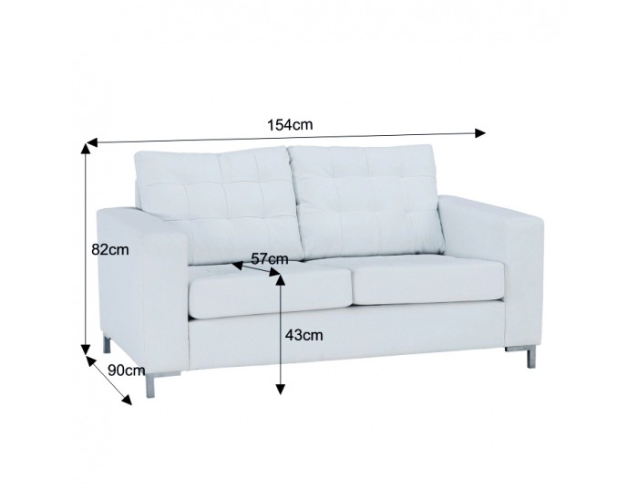 Dvojsedačka Oragion - biela