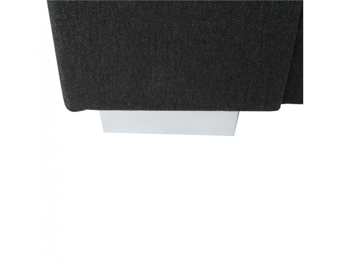 Rohová sedačka Cari L - tmavosivá