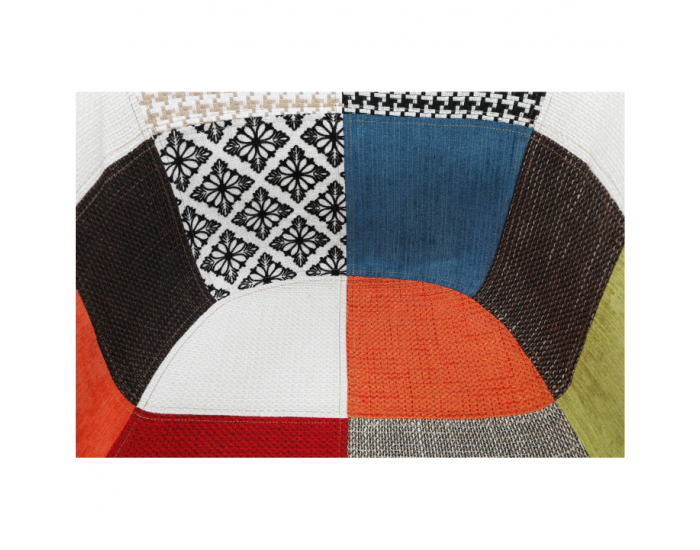 Kreslo Tobo 2 New - buk / vzor patchwork
