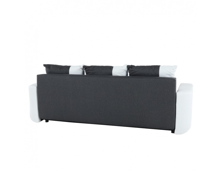 Rozkladacia trojsedačka Mono - biela / čierna