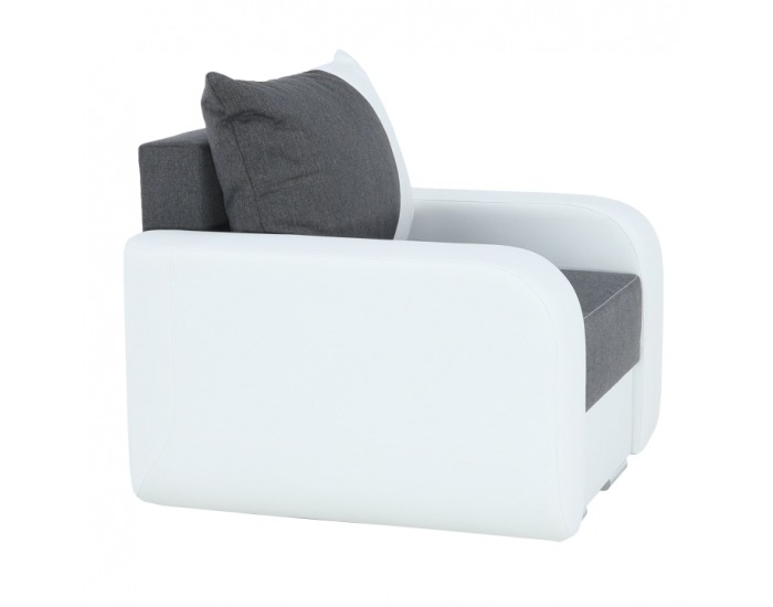 Kreslo Mono - biela / čierna