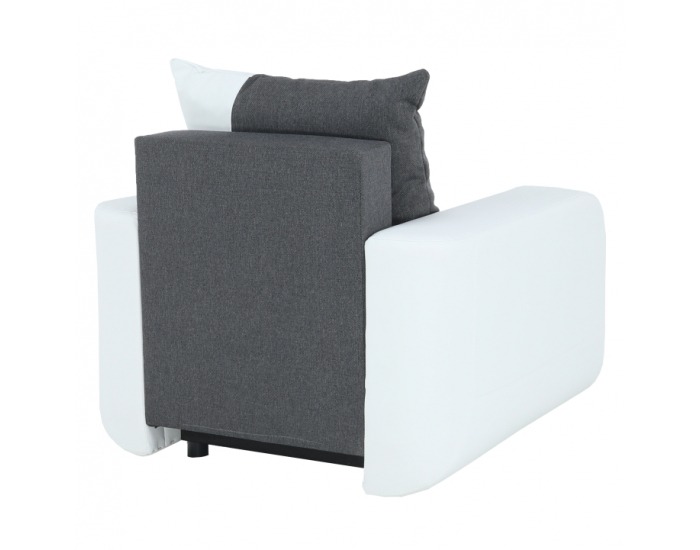 Kreslo Mono - biela / čierna