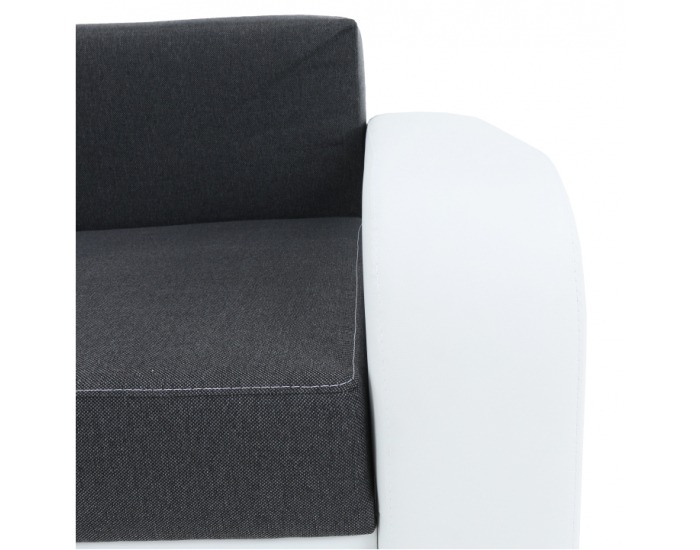 Kreslo Mono - biela / čierna