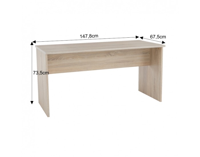 Písací stôl Johan 8 - dub sonoma