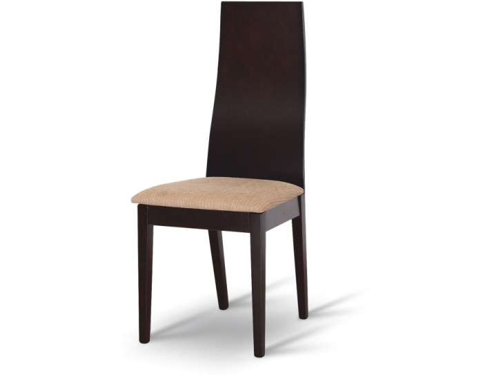 Jedálenská stolička Fela - wenge / svetlohnedá melírovaná