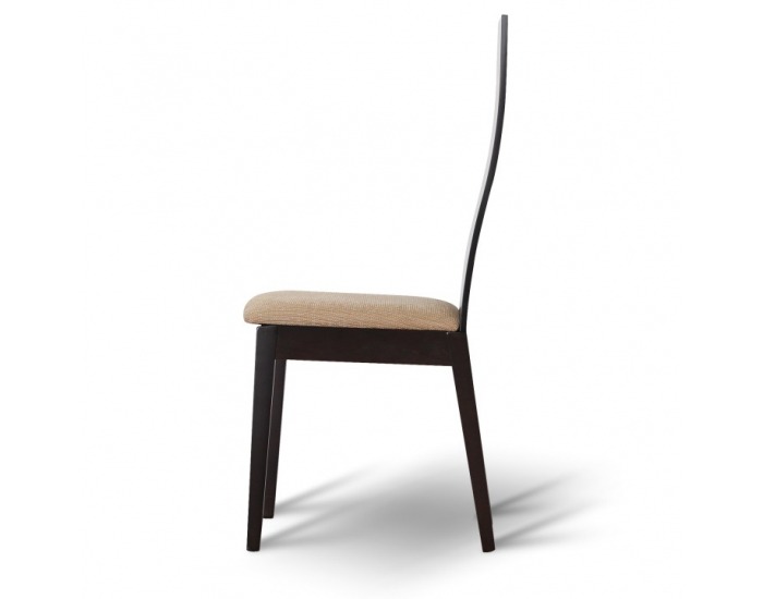 Jedálenská stolička Fela - wenge / svetlohnedá melírovaná