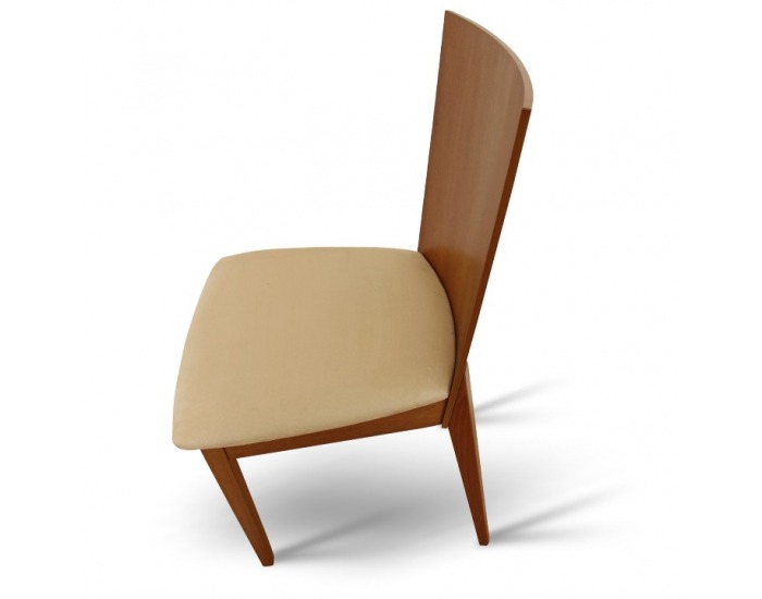 Jedálenská stolička Dacia - čerešňa / béžová