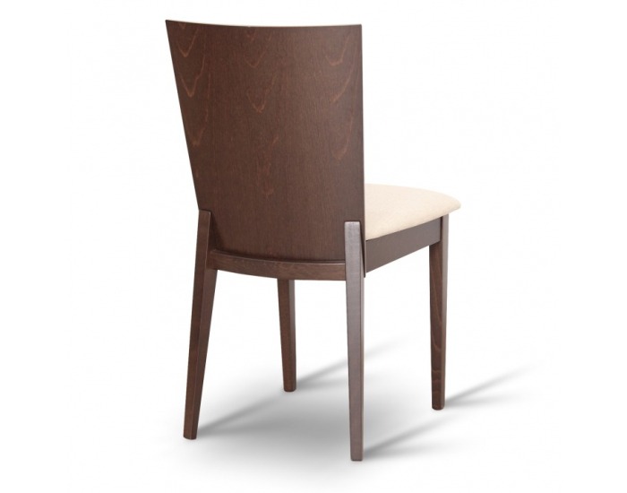 Jedálenská stolička Dacia - orech / béžová