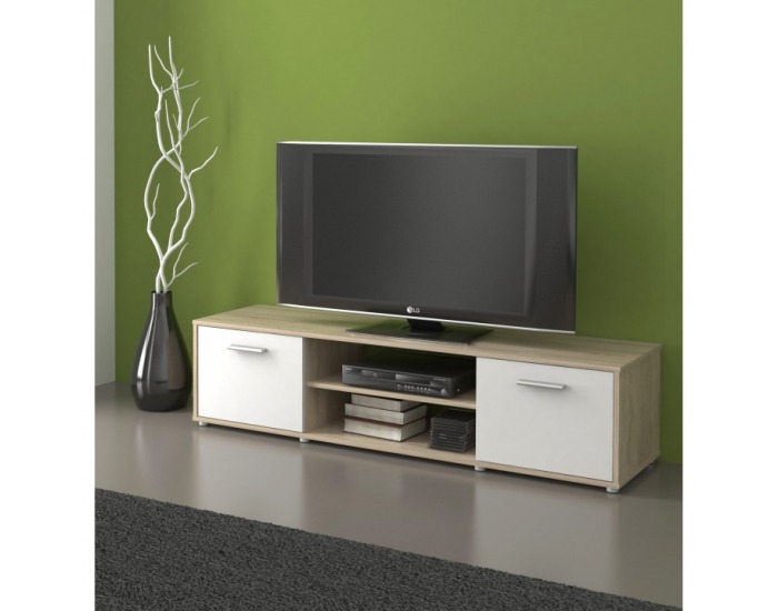 TV stolík Zuno 1 - dub sonoma / biela