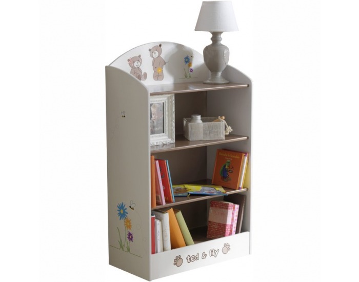 Detský regál Puff 234548 - čokoládová / biela