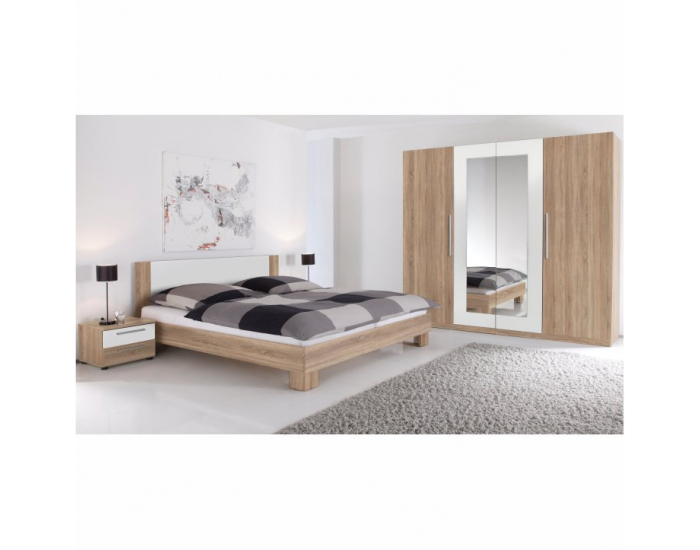 Spálňa Martina - dub sonoma / biela