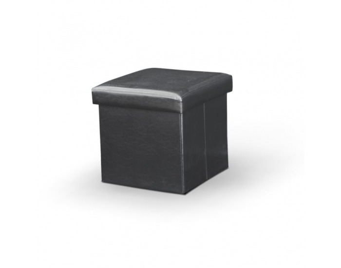 Taburetka s úložným priestorom Tela - čierna