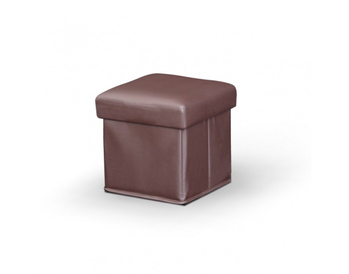 Taburetka s úložným priestorom Wiki - tmavohnedá