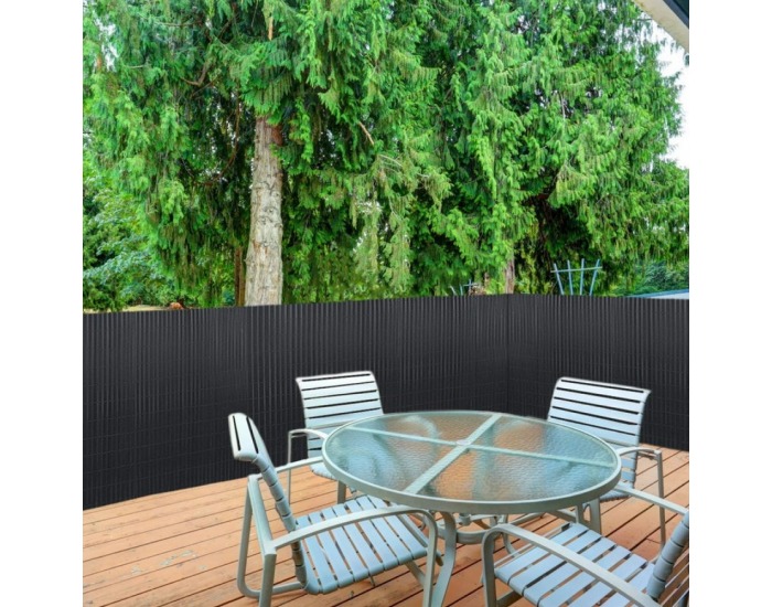 Záhradná zástena Abeo 300 cm - čierna