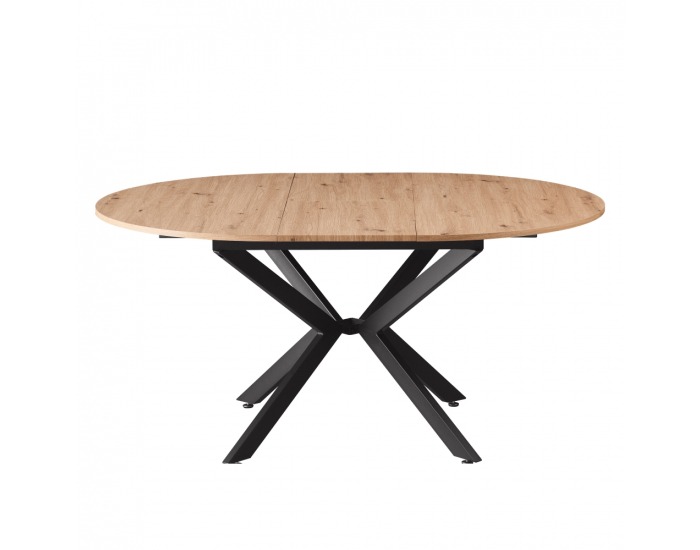 Rozkladací jedálenský stôl Abero Typ 2 - dub artisan / čierna