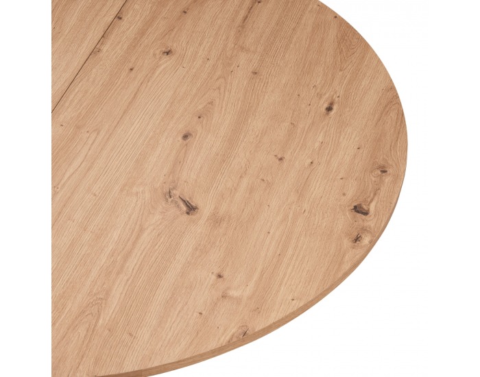 Rozkladací jedálenský stôl Abero Typ 2 - dub artisan / čierna