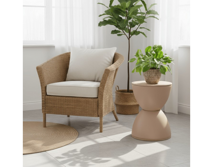 Taburetka Abram - béžová