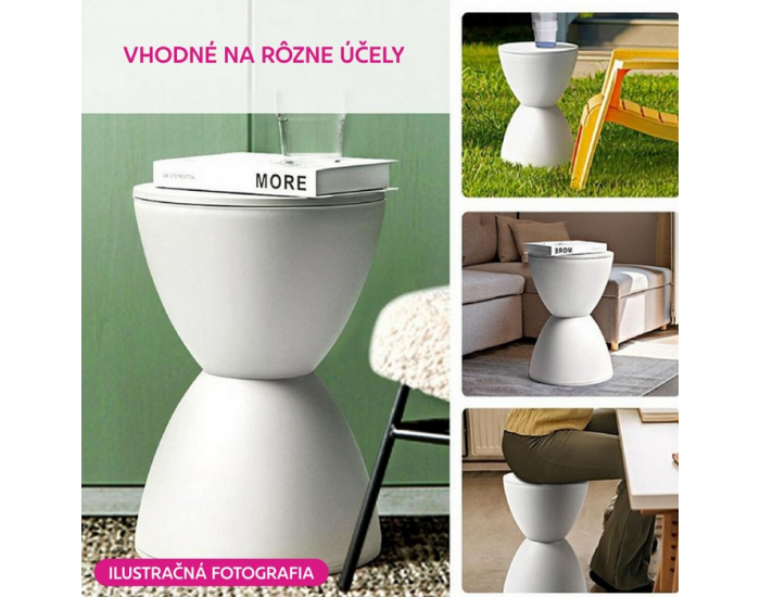 Taburetka Abram - béžová