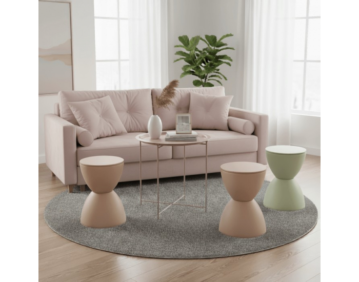 Taburetka Abram - béžová