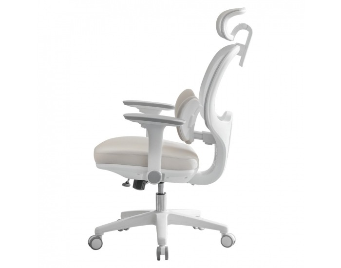 Kancelárske kreslo Abramo - sivá / biela