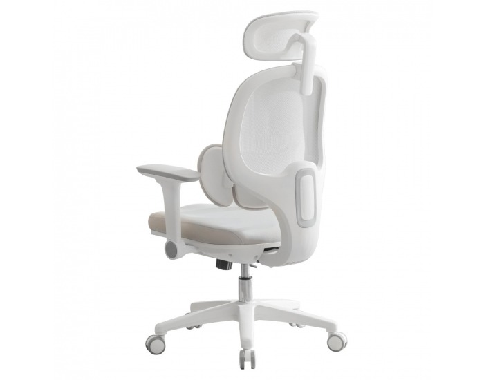 Kancelárske kreslo Abramo - sivá / biela