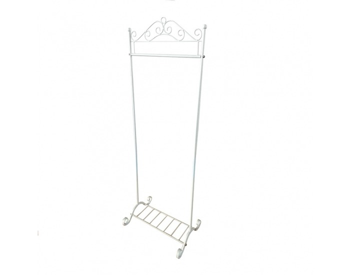 Kovový vešiak Acario - biela