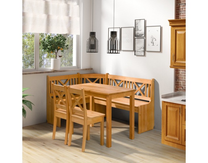 Rohová lavica do kuchyne Adaly X - jelša