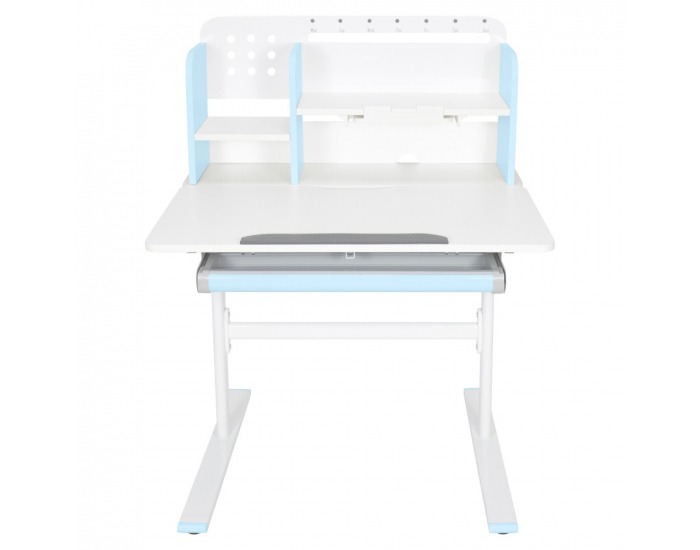 Rastúci písací stolík Adan - modrá / biela