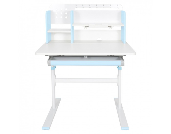 Rastúci písací stolík Adan - modrá / biela