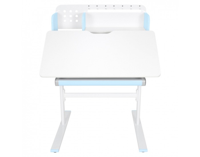 Rastúci písací stolík Adan - modrá / biela