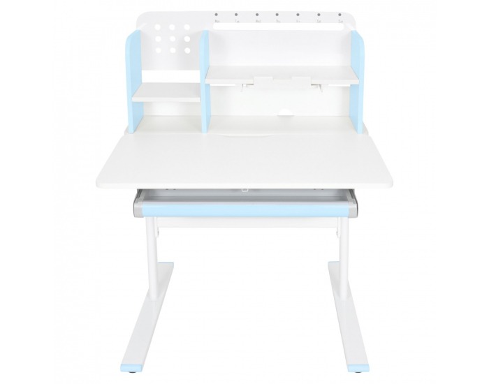 Rastúci písací stolík Adan - modrá / biela