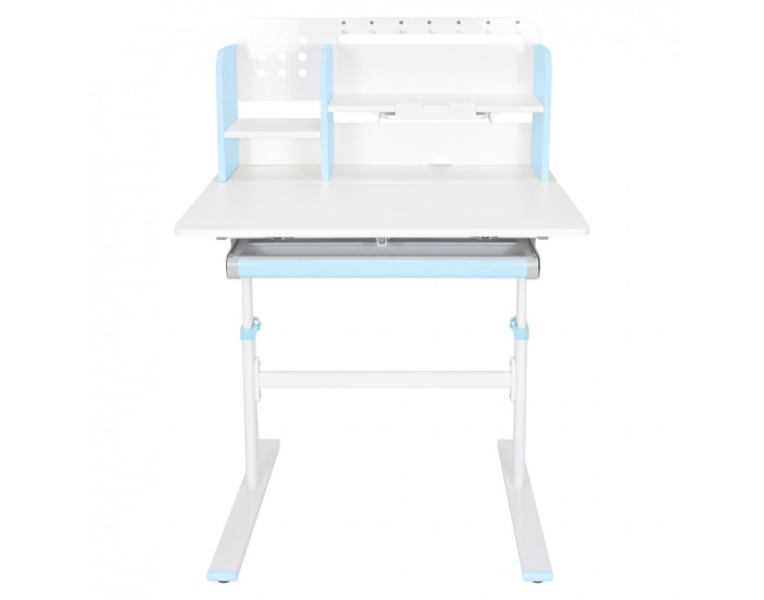 Rastúci písací stolík Adan - modrá / biela