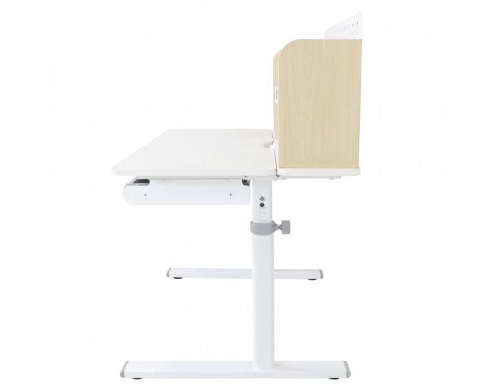 Rastúci písací stolík Adan - prírodná / biela