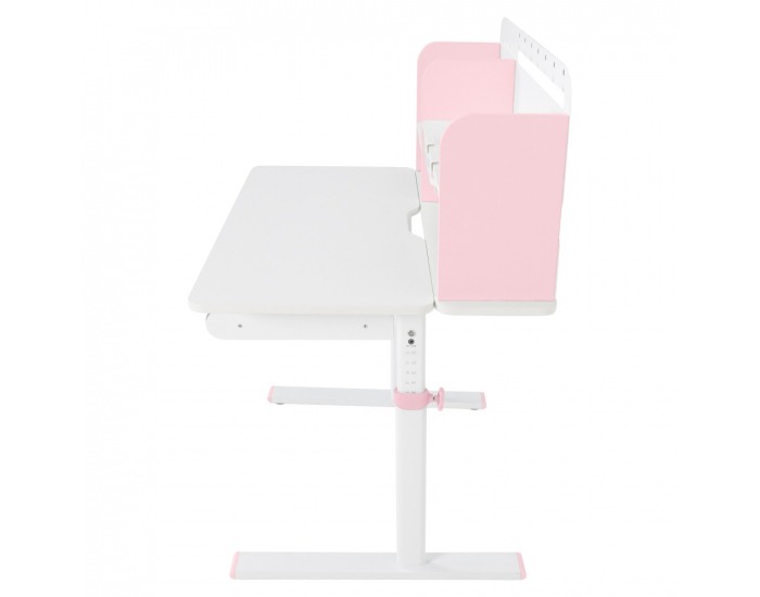 Rastúci písací stolík Adan - ružová / biela