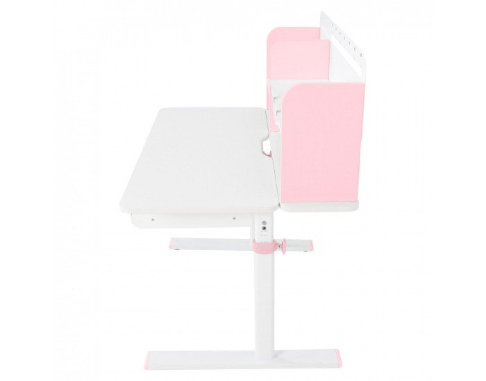 Rastúci písací stolík Adan - ružová / biela
