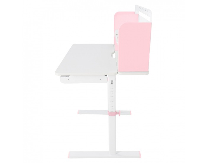 Rastúci písací stolík Adan - ružová / biela