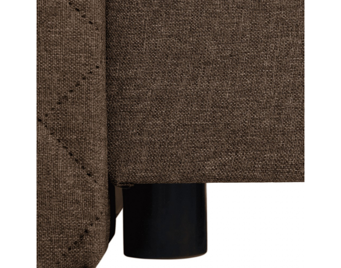 Boxspringová manželská posteľ Adara 140x200 cm - hnedá