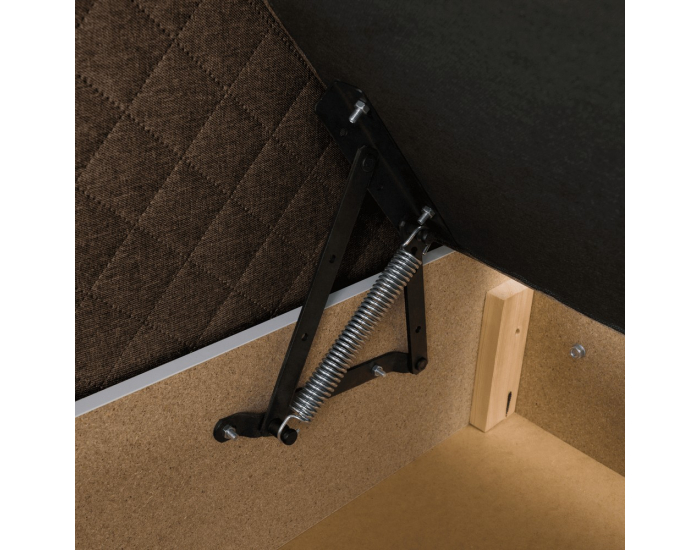 Boxspringová manželská posteľ Adara 140x200 cm - hnedá