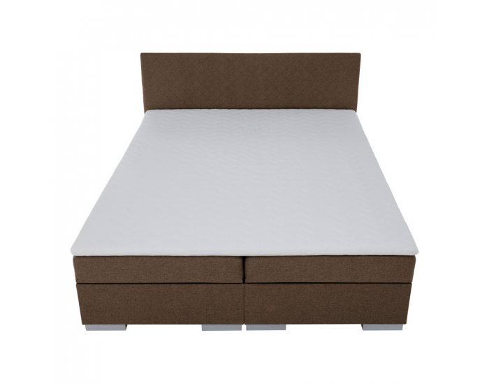 Boxspringová manželská posteľ Adara 140x200 cm - hnedá