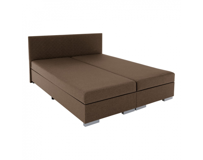 Boxspringová manželská posteľ Adara 140x200 cm - hnedá