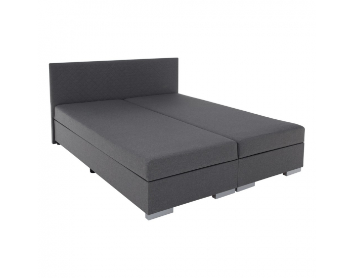 Boxspringová manželská posteľ Adara 140x200 cm - sivá