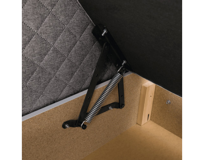 Boxspringová manželská posteľ Adara 160x200 cm - sivohnedá (taupe)