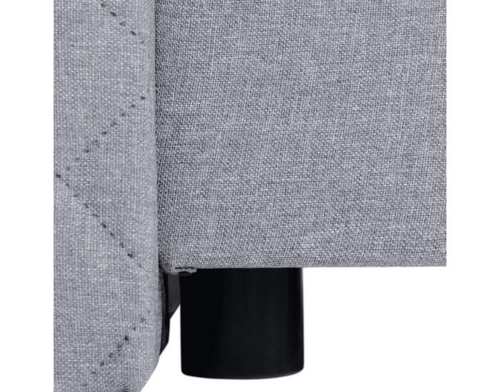 Boxspringová manželská posteľ Adara 160x200 cm - svetlosivá