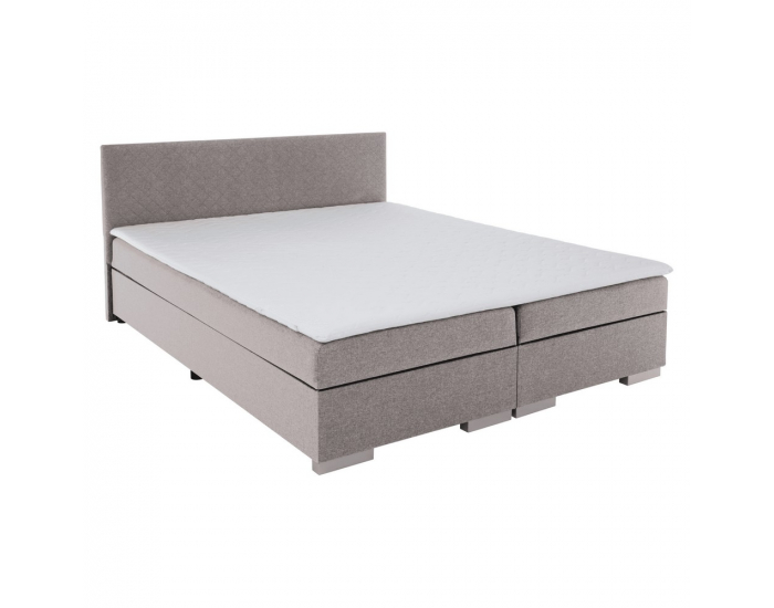 Boxspringová manželská posteľ Adara 180x200 cm - sivohnedá (taupe)
