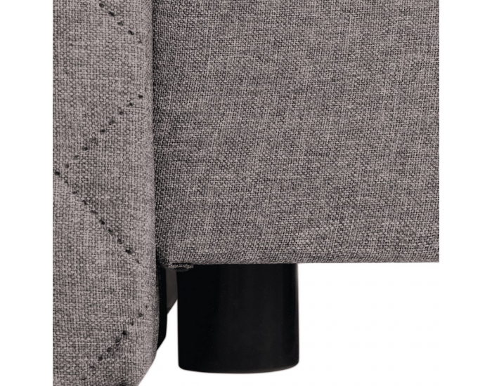 Boxspringová manželská posteľ Adara 180x200 cm - sivohnedá (taupe)