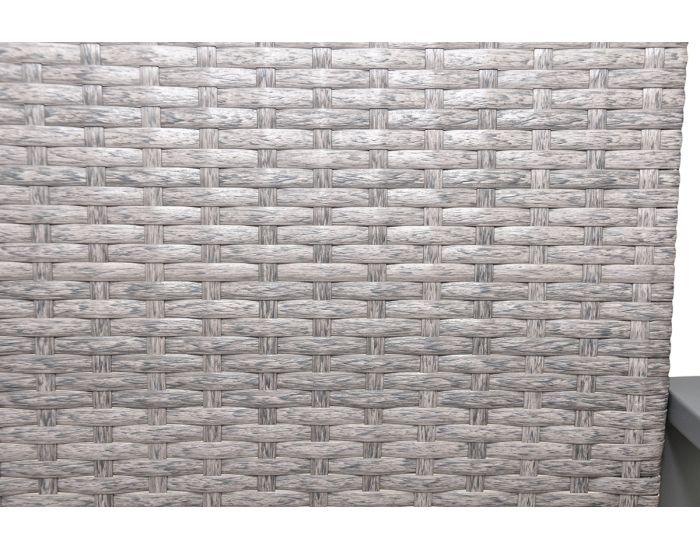 Záhradný set z umelého ratanu Adeje - sivá