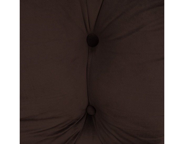 Dizajnové otočné kreslo s podnožou Adelmo - hnedá (Velvet)