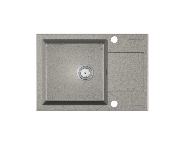 Granitový kuchynský drez Adria 63x43,5 cm - sivá