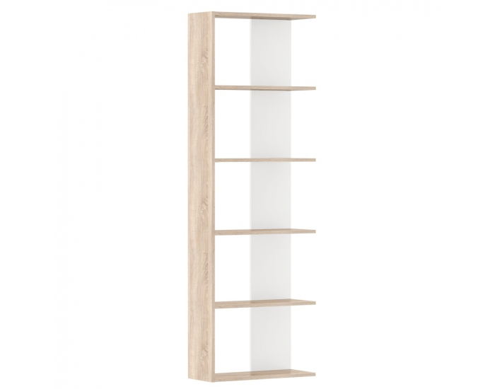Regál Agatio - dub sonoma / biela