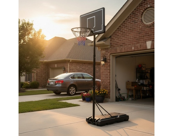 Prenosný basketbalový kôš Agnel - mix farieb